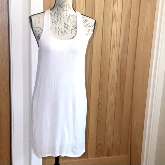 Splendid White Simple Racerback Tank Mini Dress. Worn once! Small - Picture 10 of 10